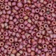 Miyuki rocailles Perlen 11/0 - Opaque glazed frosted rainbow dark red 11-4696